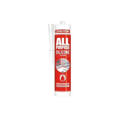 Evo-stik all purpose flexible silicone 310ml white, White, medium