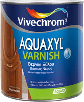 Vivechrom aquaxyl varnish satin gold oak 0.75l