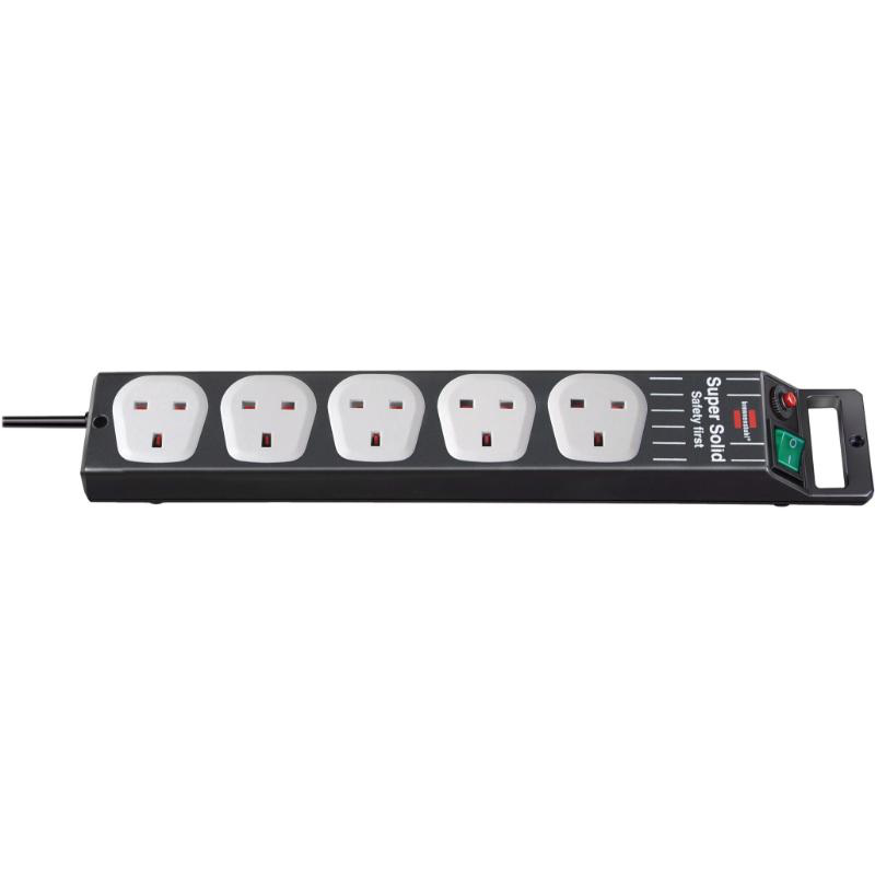 Brennenstuhl super-solid-line 5-way extension socket, , medium image number null