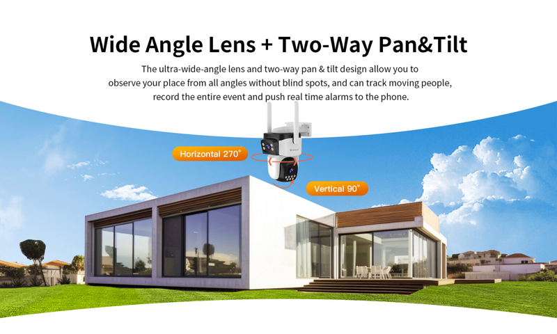 Vstarcam outdoor camera Wi-Fi dual lens 3mp ip66 waterproof, , medium-null