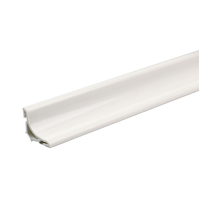 Tsekolatoura for bathroom pvc 2500x20x20mm glossy white, &Gamma;&upsilon;&alpha;&lambda;&iota;&sigma;&tau;&epsilon;&rho;&eta; &Alpha;&sigma;&pi;&rho;&eta;, medium