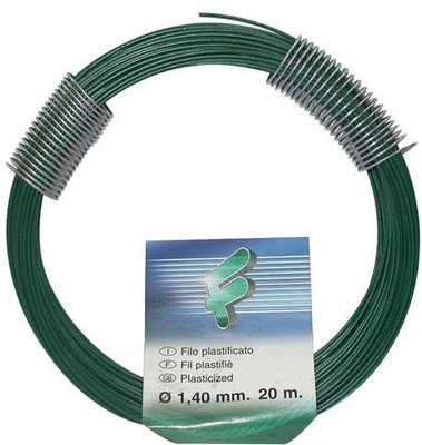 Filomat green plastic coated wire 1.4mmx20m, , medium