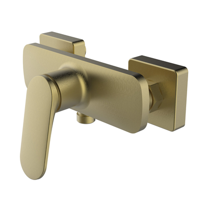 Velvet III brushed gold single-lever shower mixer