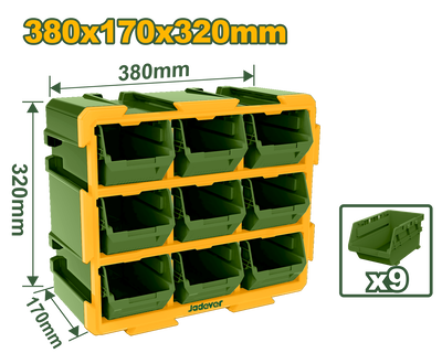 Modular storage tower 380x170x320mm jadever, , medium