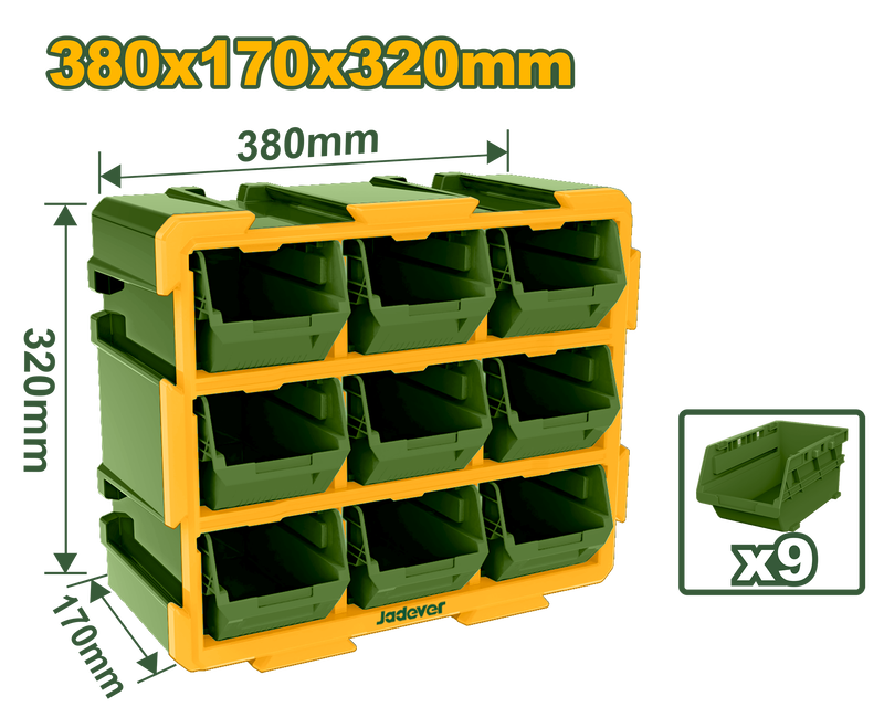 Modular storage tower 380x170x320mm jadever, , medium-null