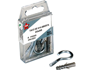 Fer 4pcs rowblux 6mm & c hook 20x70