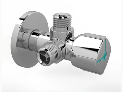 Arco angle valve twin 1/2x3/8x3/8