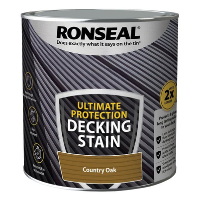 Ronseal® ultimate protection decking stain country oak 2.5l