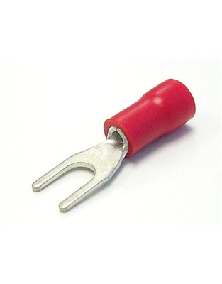 Sas fork term red 4mm 100pcs