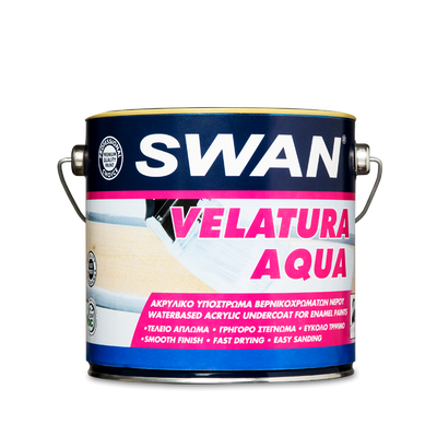 Velatura aqua enamel primer 2.5 liter white swan