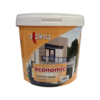 Acrlyc paint alpina economic 9 liter white (exterior use)