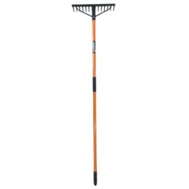 Product image: Τσουγκράνα κήπου 14 δοντιών με μακριά λαβή από fiberglass, , medium-null