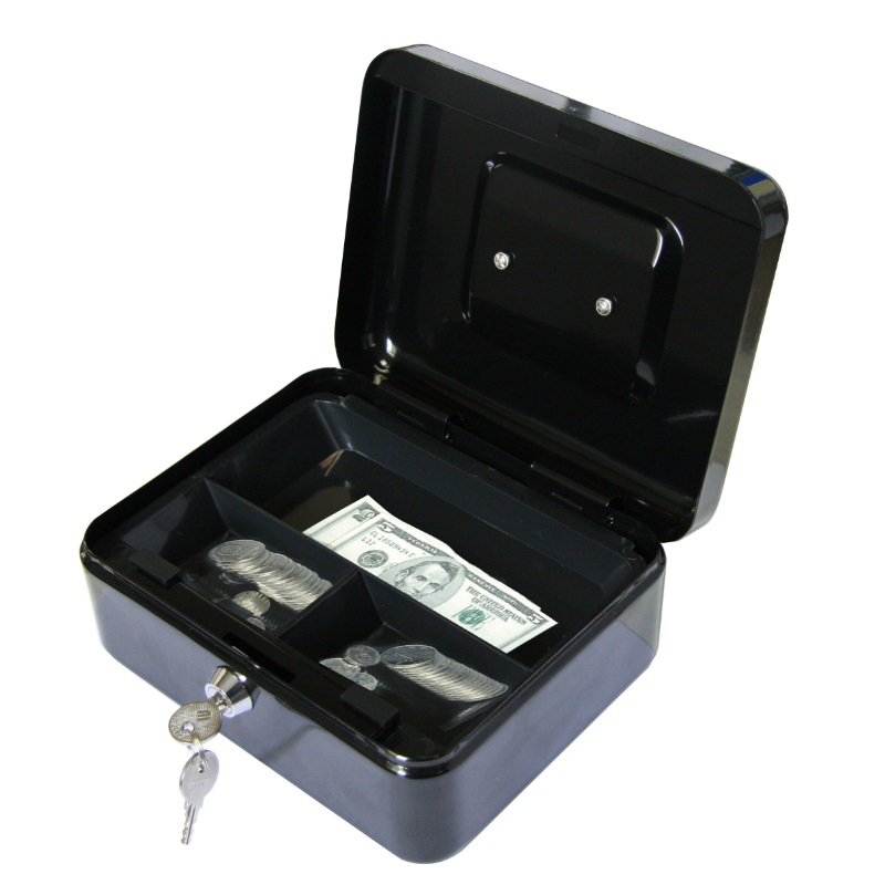 Safewell cash box 9x25x18 - black, , medium-null