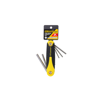 Ff group folding hex key wrench allen 7 pcs, , medium