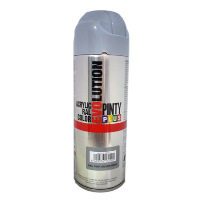 Acrylic paint spray silver grey ral 7001 400ml