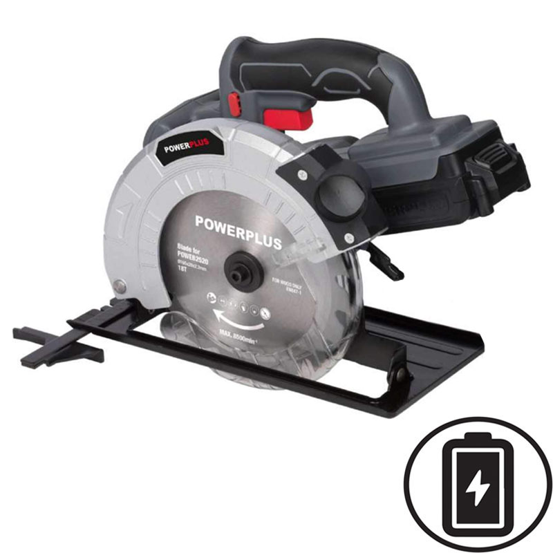 Powerplus poweb2520 circular saw 18v 165mm li-ion, , medium-null