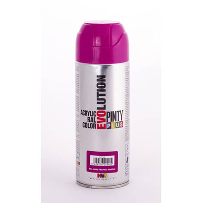 Acrylic paint spray traff purple ral 4006 400ml pinty plus, , medium