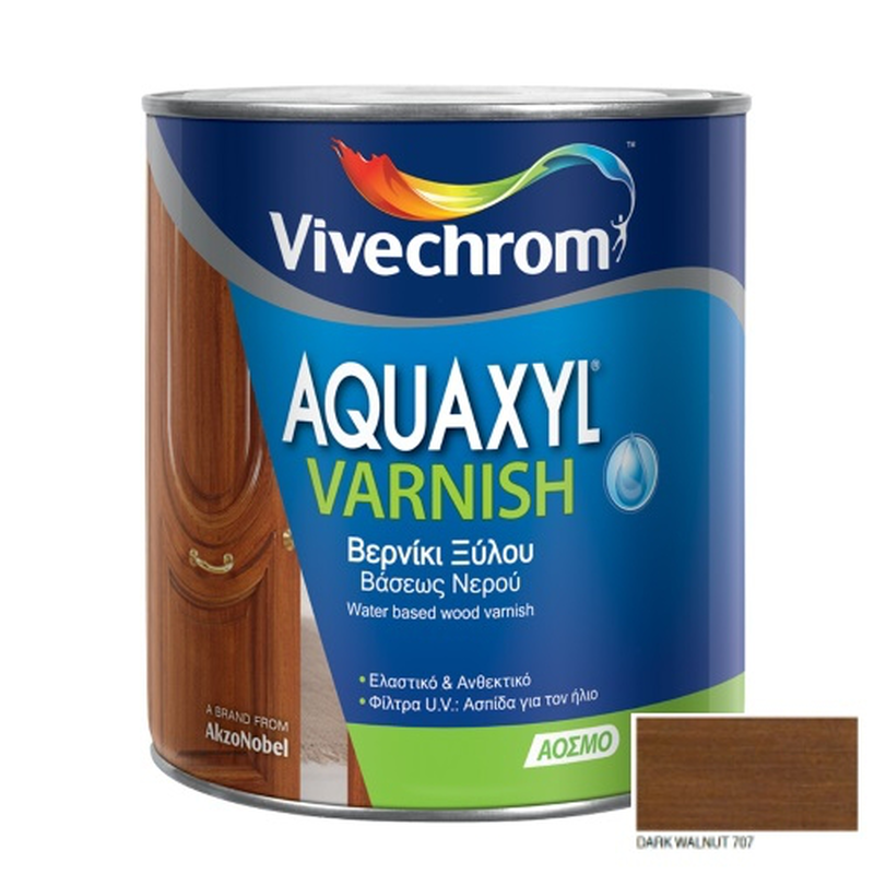 Product image: Vivechrom aquaxyl βερνικι satin καστανο 0.75l, , medium-null