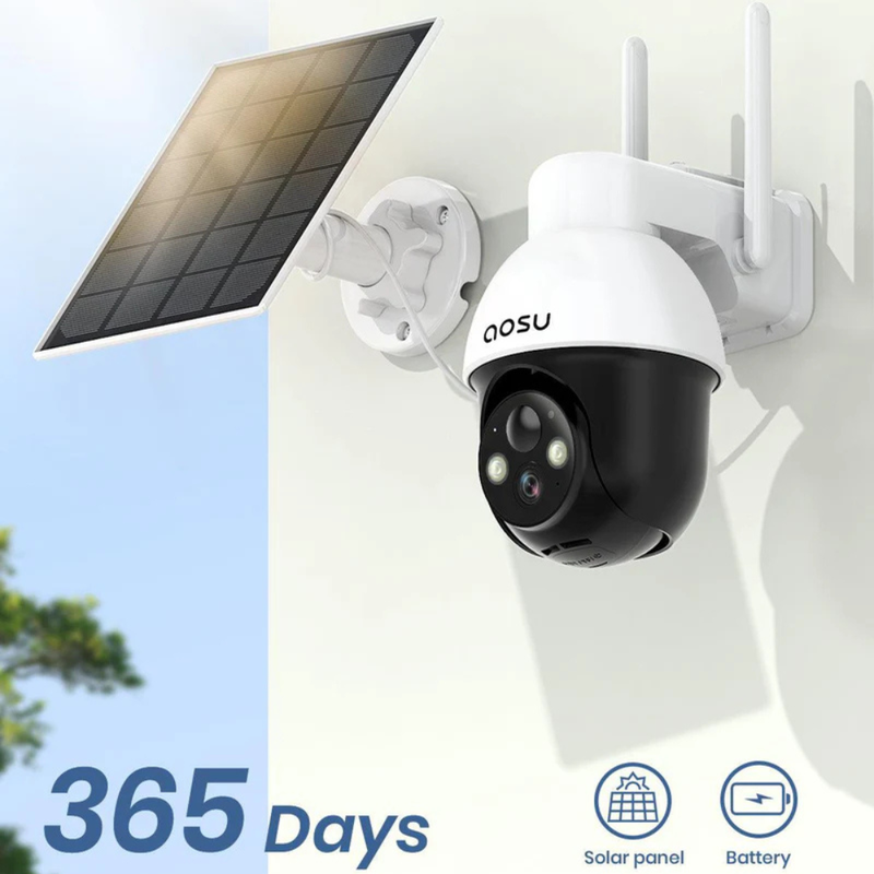 Aosu solarcam d1 lite solar-powered wireless security camera, , medium-null