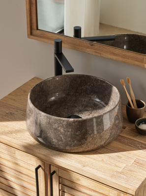 Flores grey basin 40x40x15cm, , medium