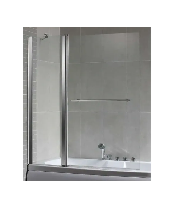Double cube bath door with chrome frame 115x140, , medium image number null