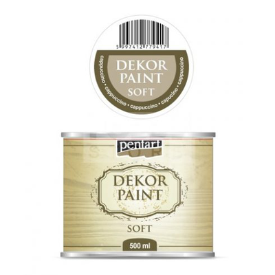 Pentart βαφη dekor soft 500ml καπουτσινο, Cappuccino, medium