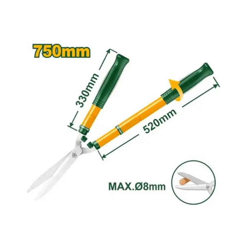 Product image: Jadever τηλεσκοπικό ψαλίδι μπορντούρας με ρυθμιζόμενο μήκος 550–750mm , , medium-null