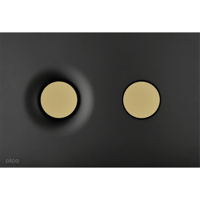 Flush plate dot.dot black matte / gold matte (alcadrain)
