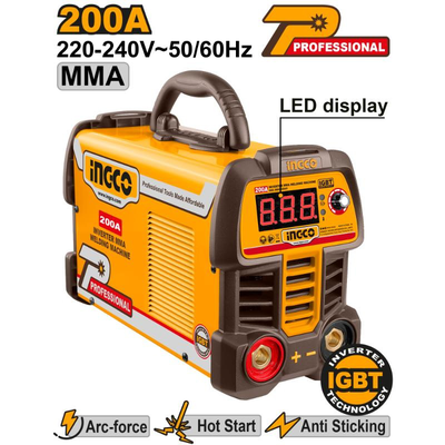 Ingco ing-mma20069e welding machine 200a, , medium