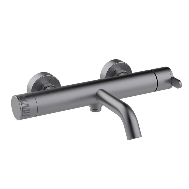 Nexus brushed gunmetal 2way single-lever bath-shower mixer, , medium image number null