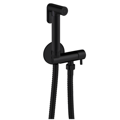 Exposed black matte bidet faucet, , medium