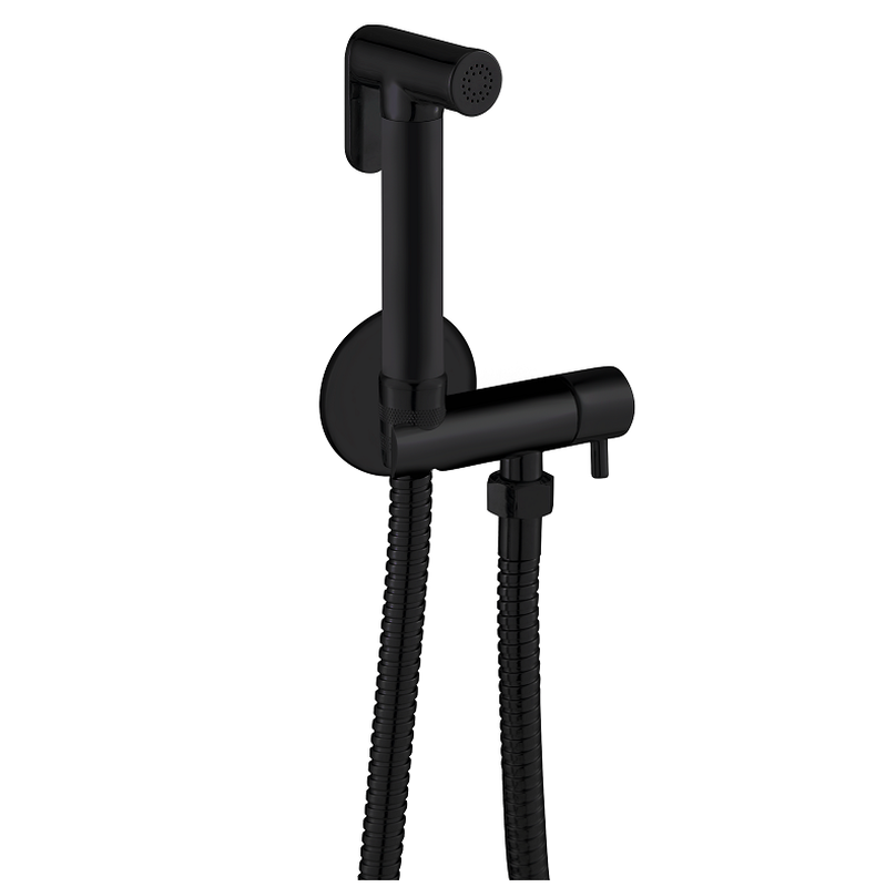 Product image: Exposed black matte bidet faucet, , medium-null