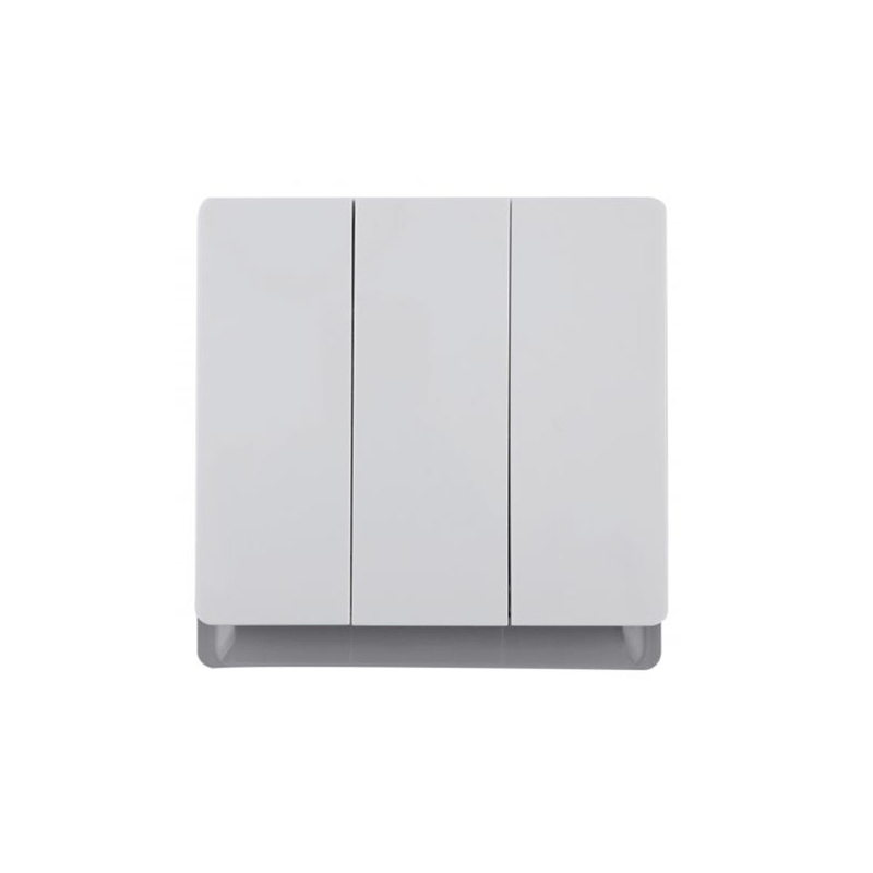 Swe wall socket 3g 2w switch pc white 10a, , medium-null
