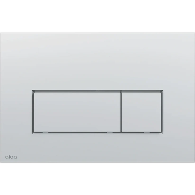Flush plate thin chrome matt (alcadrain)