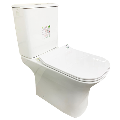 Inter ceramic toilet 7837s complete system s-trap white, , medium