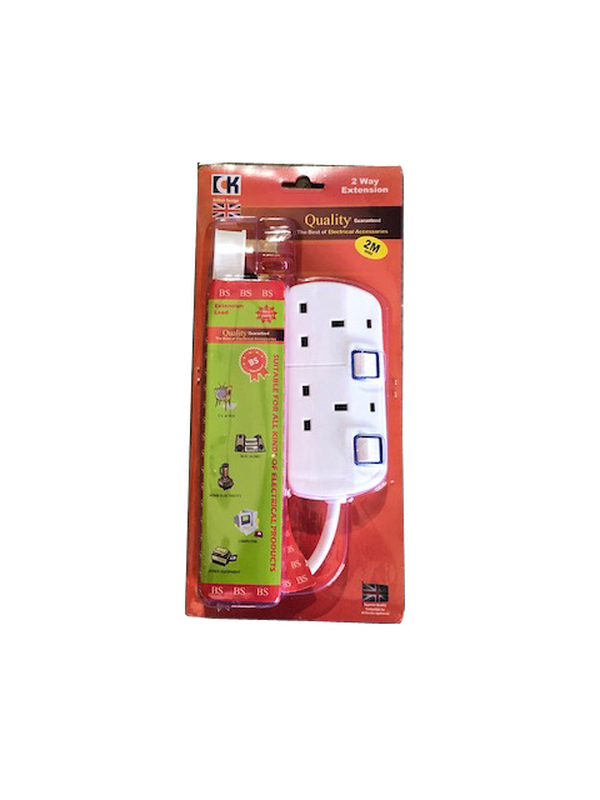 Ck plug ext. 2 way 2 mtr, , medium-null