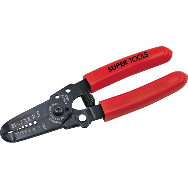 Super crimping & wire stripping plier 6", , medium-null