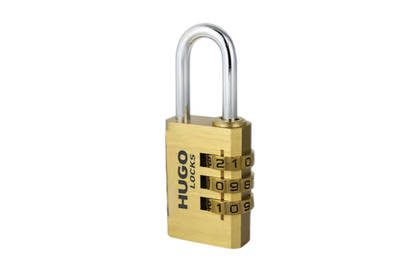 Brass padlock with combination (a13415)