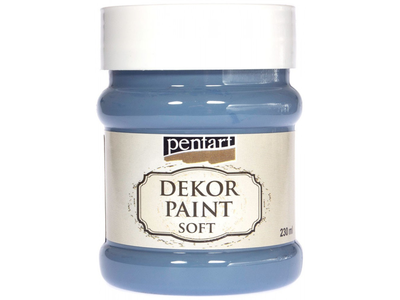 Pentart dekor paint soft 230ml denim, Denim, medium