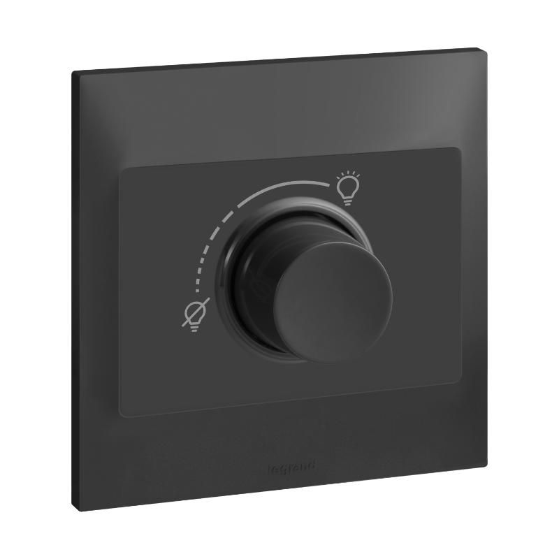 Belanko anthracite dimmer switch 1 gang, , medium image number null