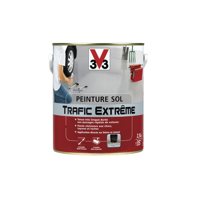 V33 extreme traffic satin floor paint 500ml white