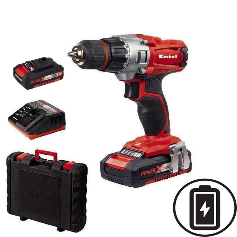 Einhell te-cd 4513935 impact drill 18v 2x2ah, , medium-null