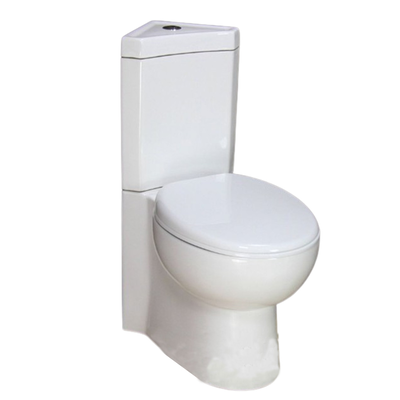 Interceramic toilet corner p-trap white complete set, , medium