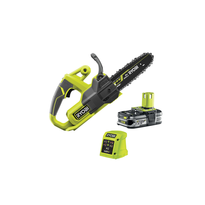 Ryobi chainsaw set with battery and charger 1x2.5ah 18v image number null