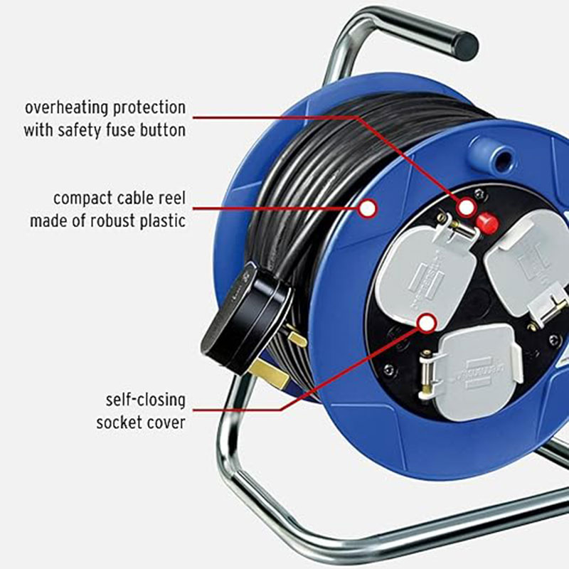 Brennenstuhl 1078187900 cable reel 15m blue, , medium image number null