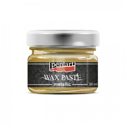 Pentart mettalic wax paste 20ml gold, , medium