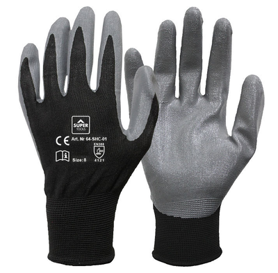 Super nitrile gloves 10 grey, , medium