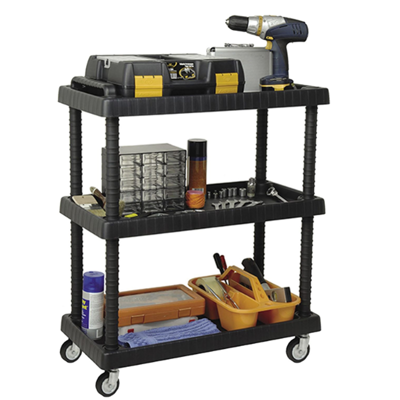 Artplast trolley with 3 tier 750x375x920mm black, , medium-null