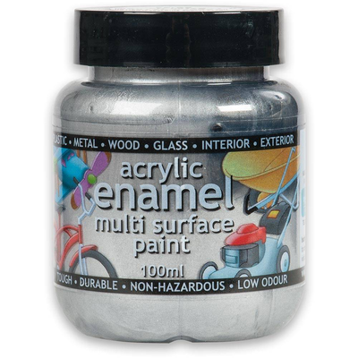 Acrylic enamel paint silver (41) 100g polyvine
