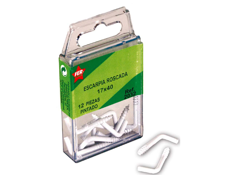 Fer 10 τμχ βιδογωνιες l ασπρο 17x40, , medium-null